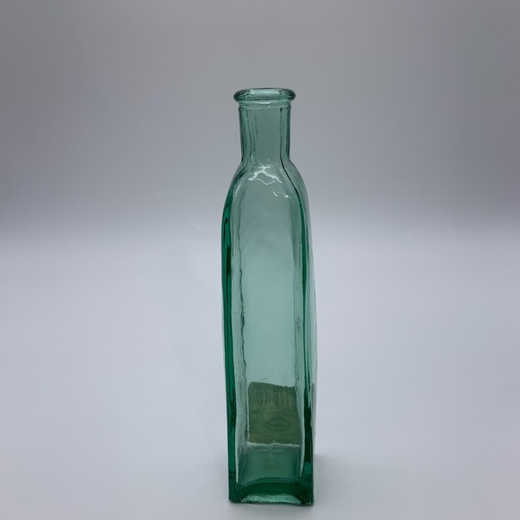 Vintage Green Sage Pressed Glass Bottle LIDCO - Picture 2 of 12